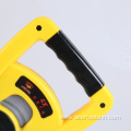 4X retraction measuring tape rubberized handle open frame